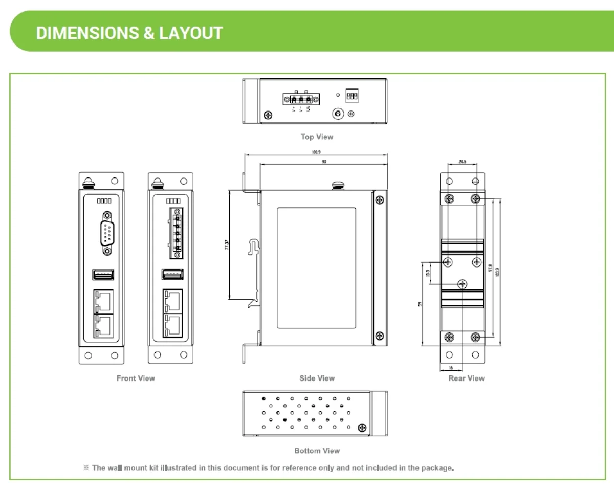 DIMENSIONS & LAYOUT
